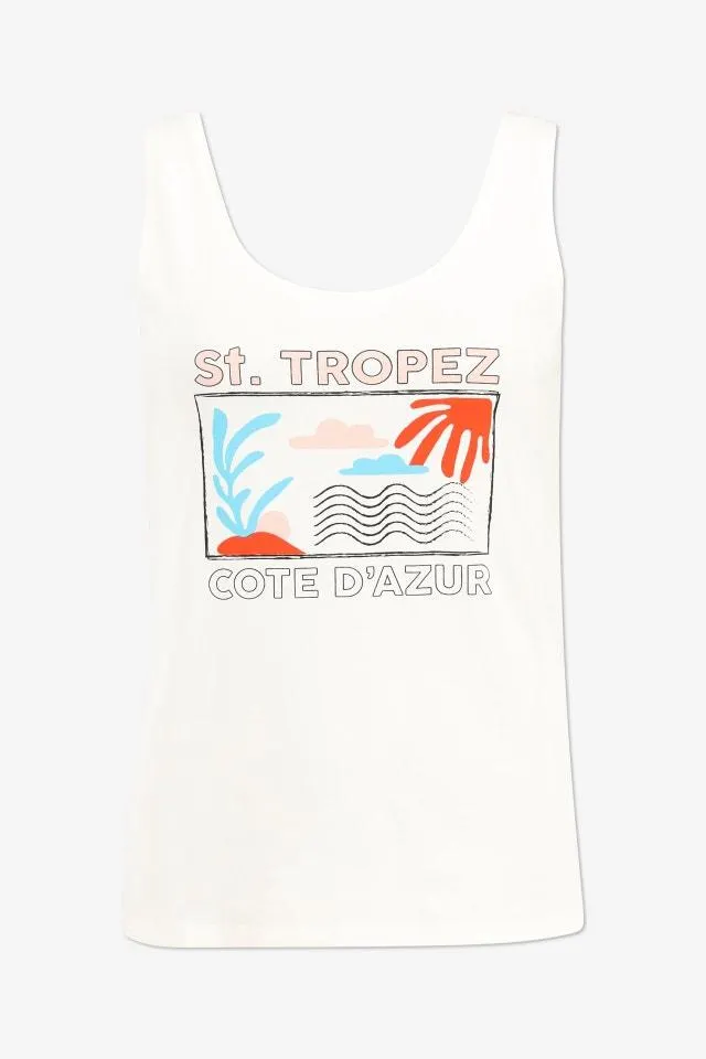 Witte top St. TROPEZ