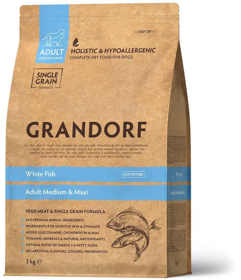 Grandorf - White Fish Adult Medium & Maxi Breeds 3kg