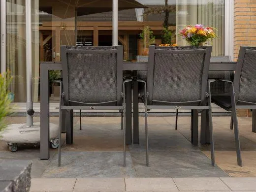 R&S Design Altea/Sestino 220cm dining tuinset 7-delig stapelbaar