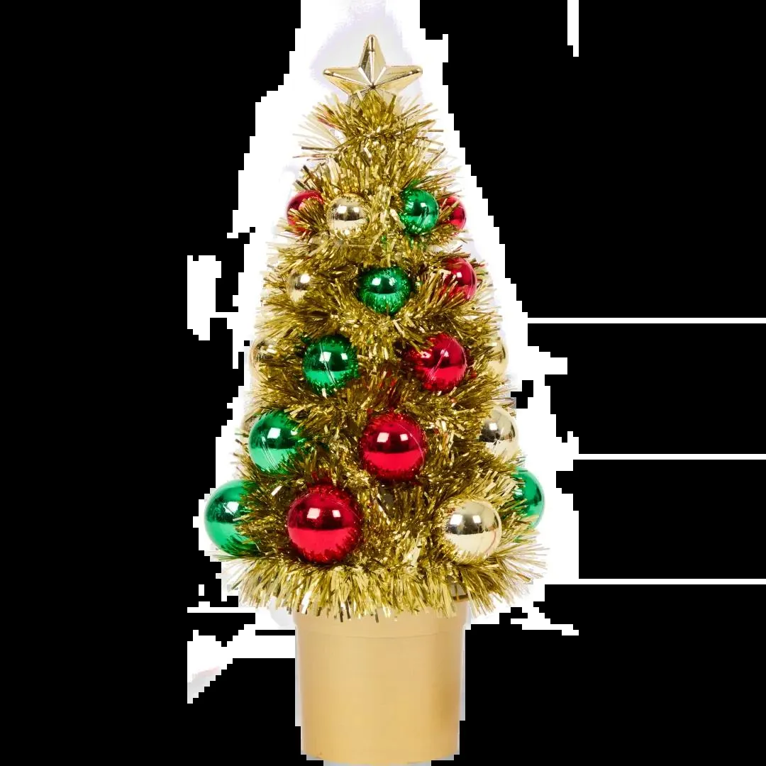 Mini-kunstkerstboom met ballen