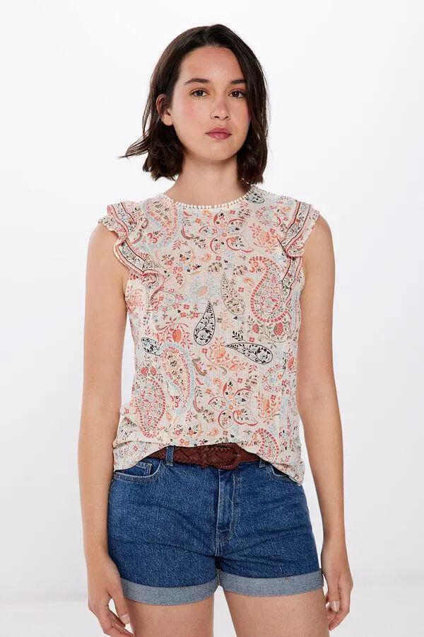 Camiseta Estampada Lazo Espalda