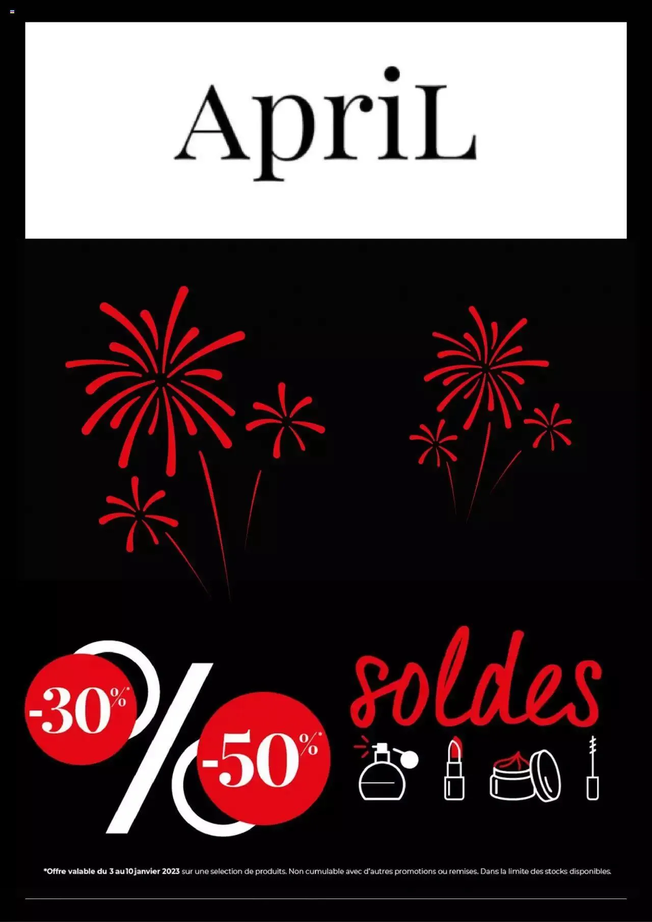 April Beauty - Folder / Dépliant van 10 januari tot 31 december 2023 - folder pagina 1