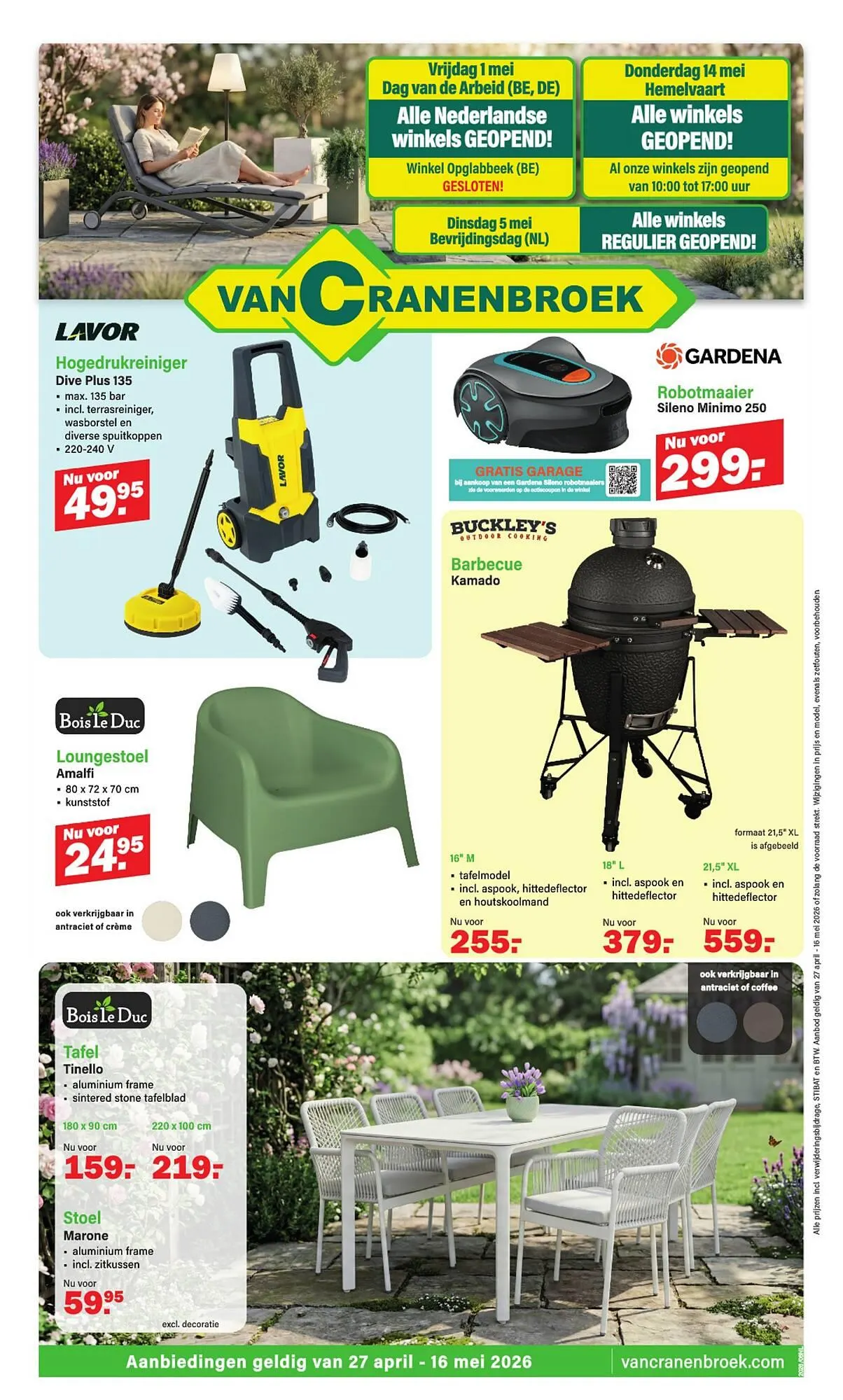 Van Cranenbroek folder van 27 april tot 16 mei 2026 - folder pagina 1
