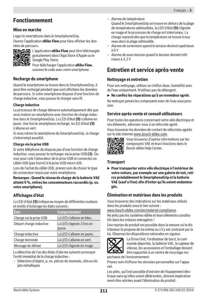 Electric Bike Manual van 12 februari tot 12 augustus 2025 - folder pagina 211