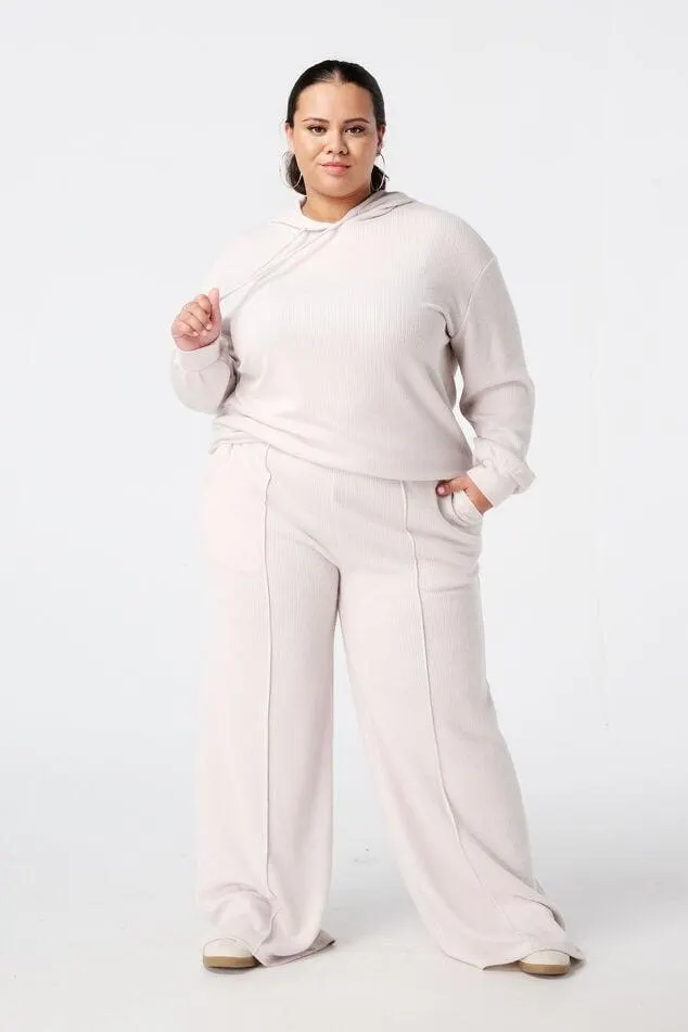 Rechte broek met elastieke taille