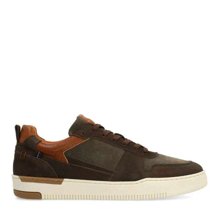 Groene nubuck sneakers