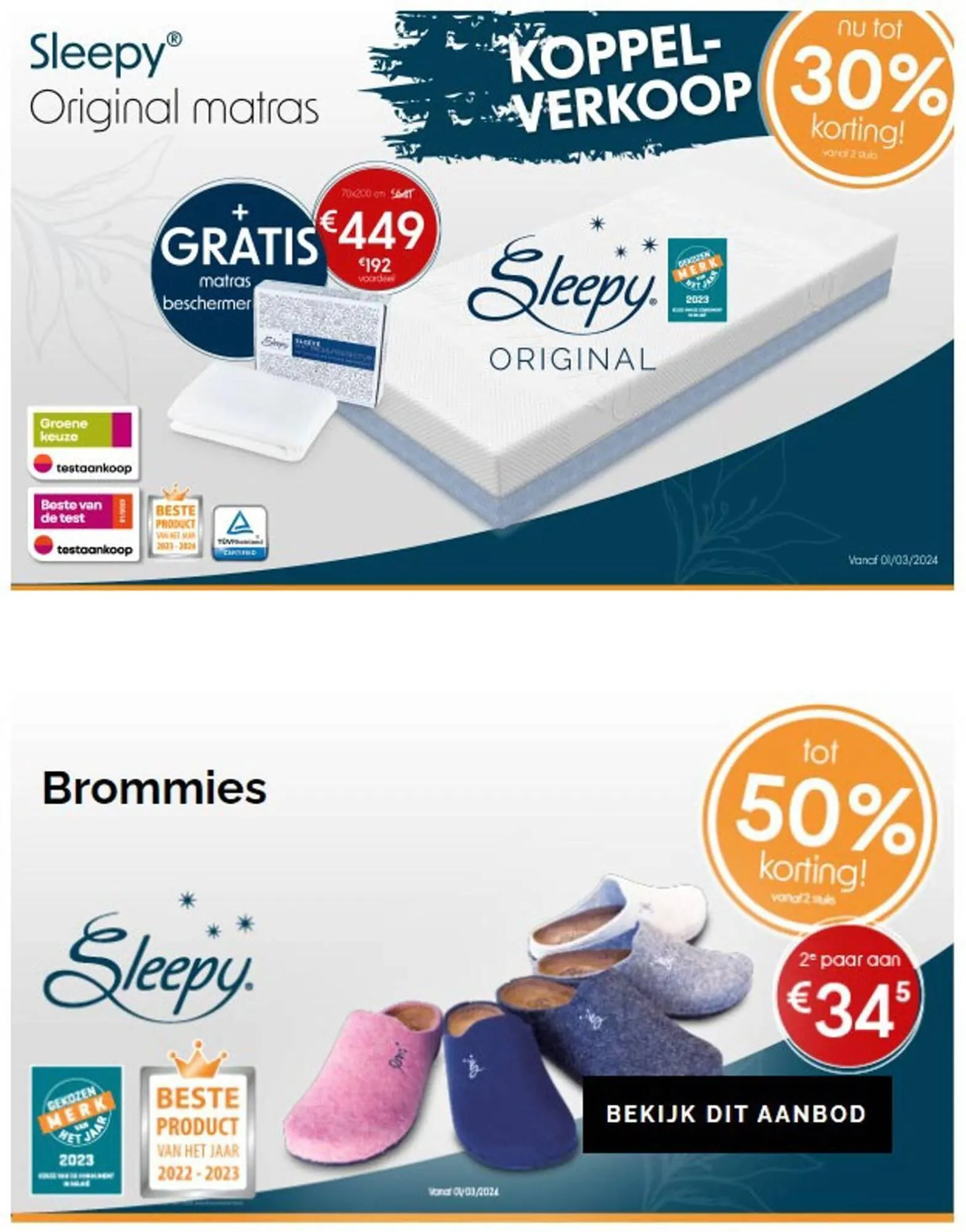 Sleepworld folder van 5 maart tot 19 maart 2024 - folder pagina 