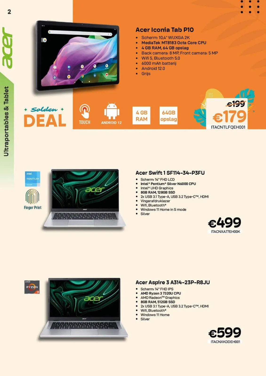 Compu Deals folder tot 31.07.2023 van 1 juli tot 31 juli 2023 - folder pagina 2