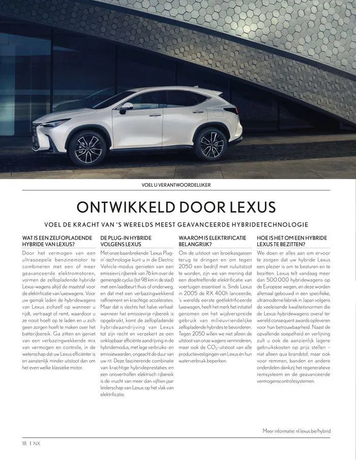 LEXUS NX van 23 november tot 23 november 2024 - folder pagina 18