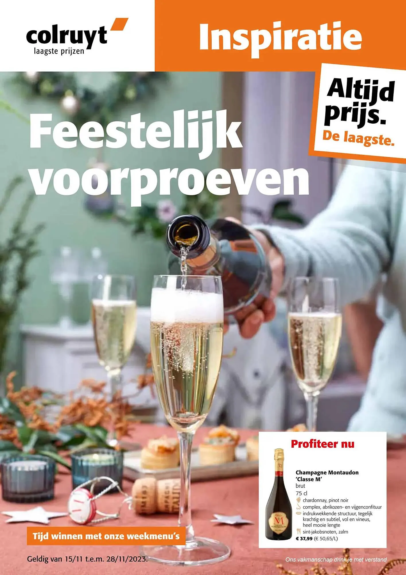 Colruyt folder van 15 november tot 28 november 2023 - folder pagina 1