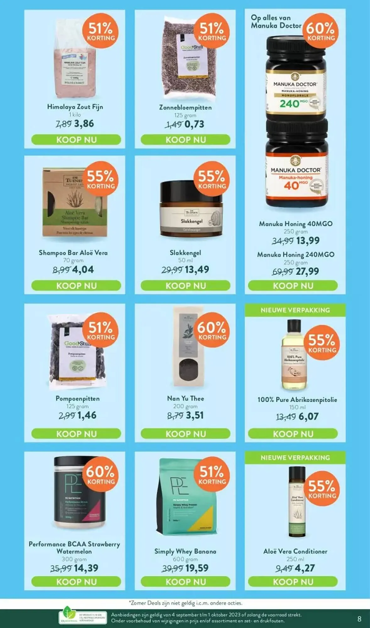 Holland & Barrett Folder van 24 augustus tot 30 september 2023 - folder pagina 9