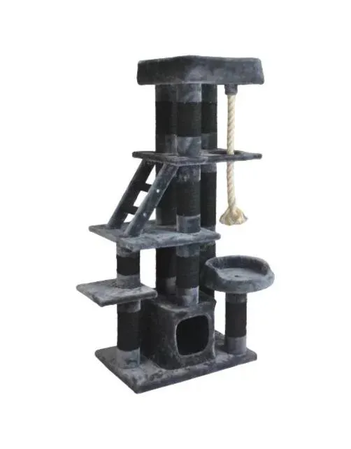 Adori Krabpaal Luce - Krabpalen - 60x38x149 cm Donkergrijs Zwart