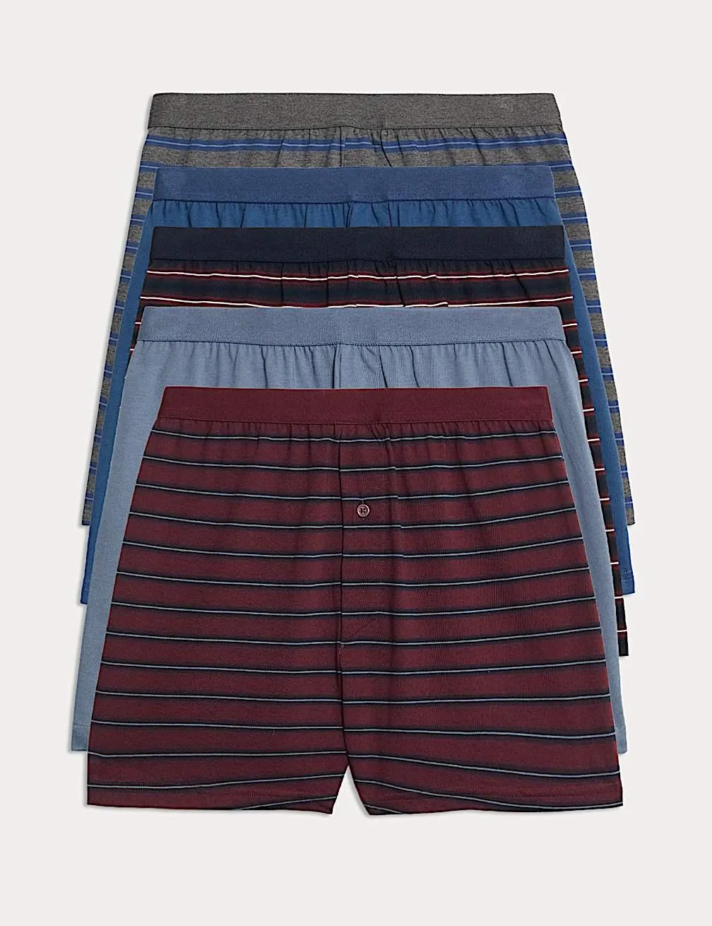 5 Pack Pure Cotton Cool & Fresh™ Jersey Boxers