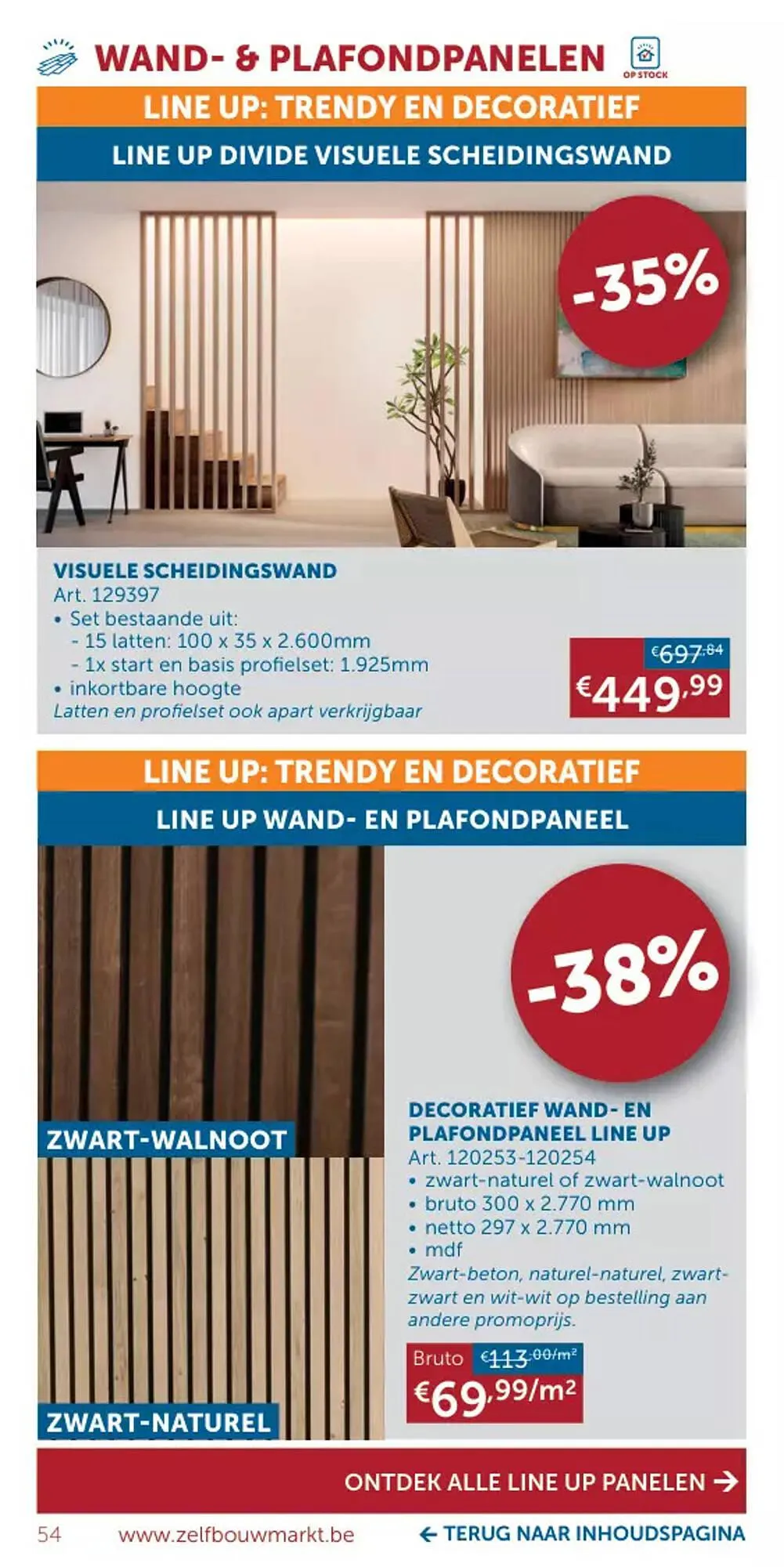 Zelfbouwmarkt folder van 15 augustus tot 18 september 2023 - folder pagina 54