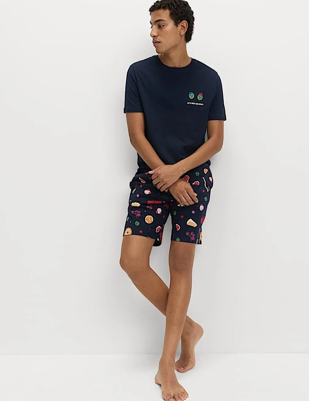 Pure Cotton Family Christmas Food Pyjama Set