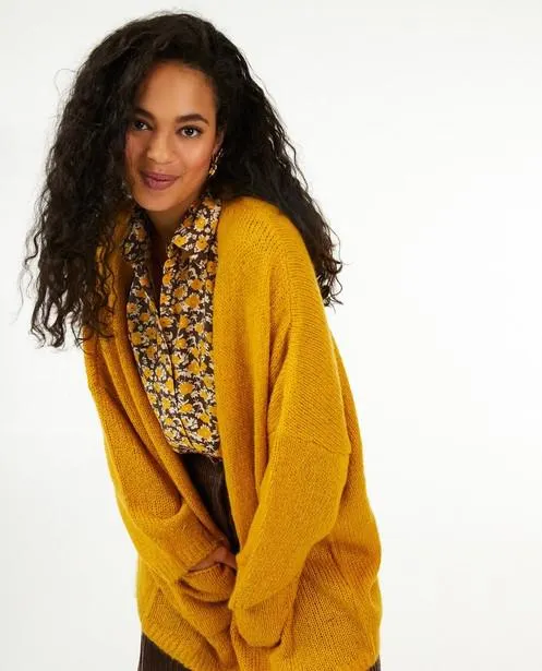 Okergele cardigan