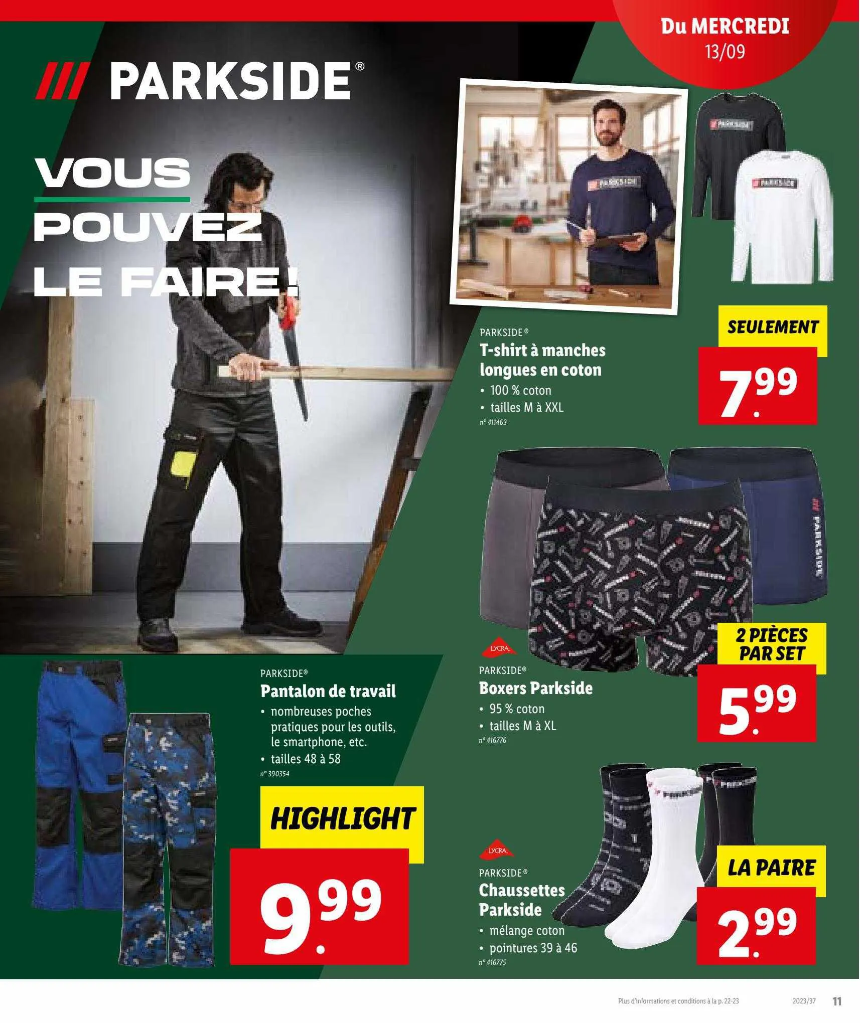 Lidl Folder (FR) van 11 september tot 11 september 2023 - folder pagina 15