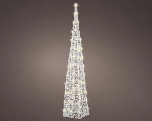 Lumineo 491438 Led Piramide Zacht Acryl Pyramid Steady - 22 x 22 x 118 cm
