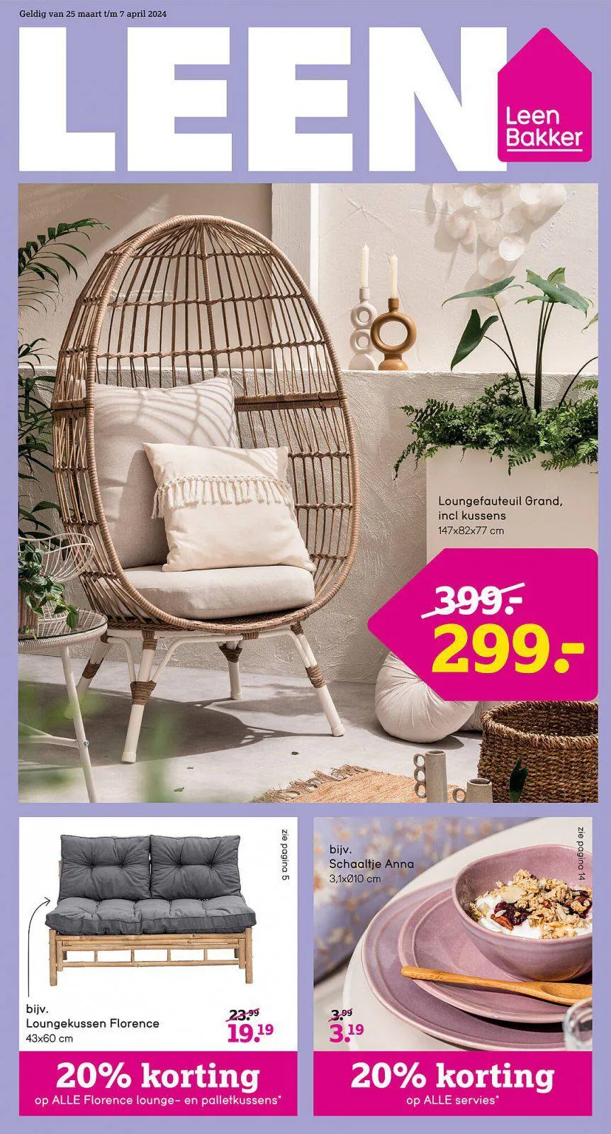 Leen Bakker folder tot 07.04.2024 van 28 maart tot 7 april 2024 - folder pagina