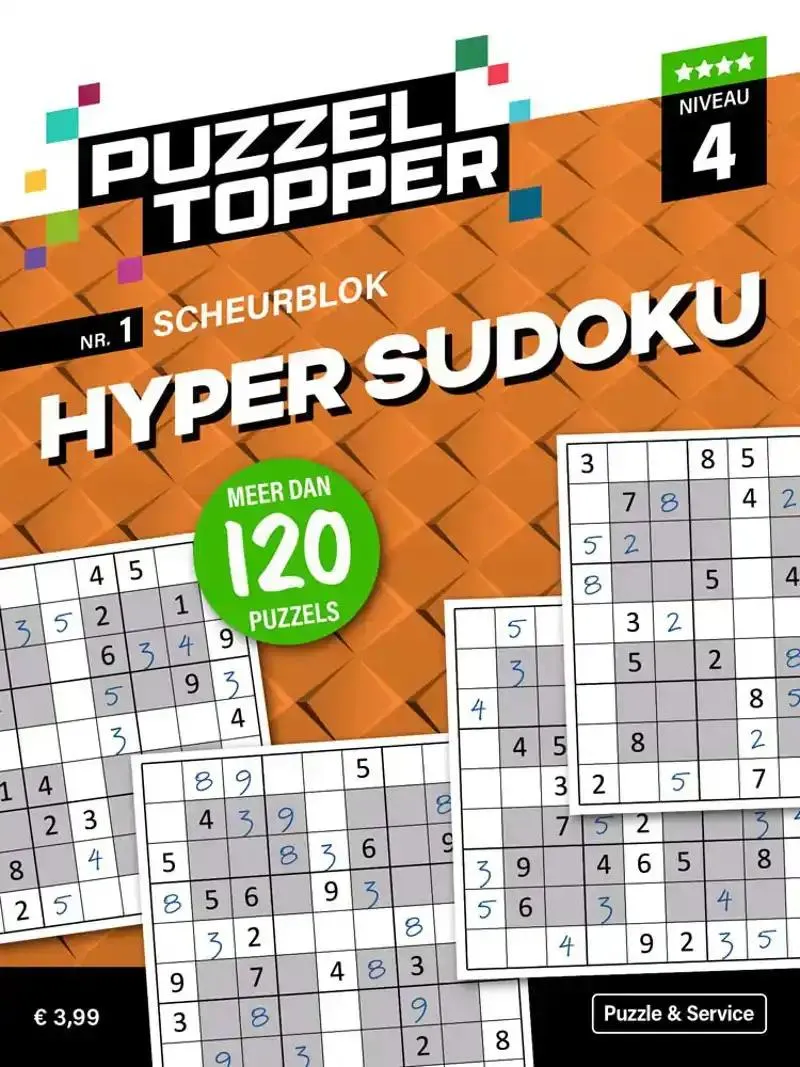 Puzzelblok Hyper Sudoku 4 punt nr1