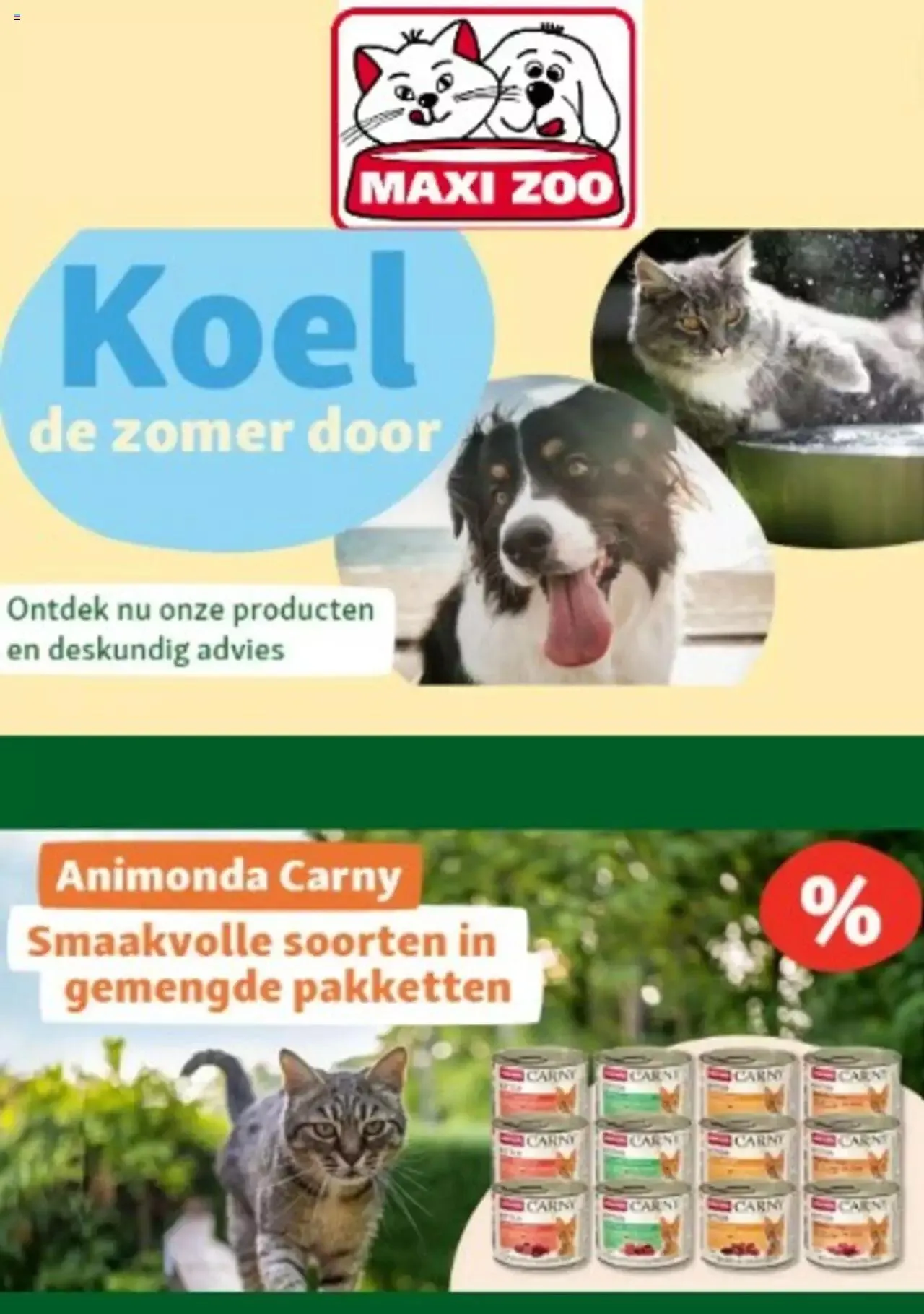 Maxi Zoo folder / publicité van 13 augustus tot 31 december 2023 - folder pagina 1