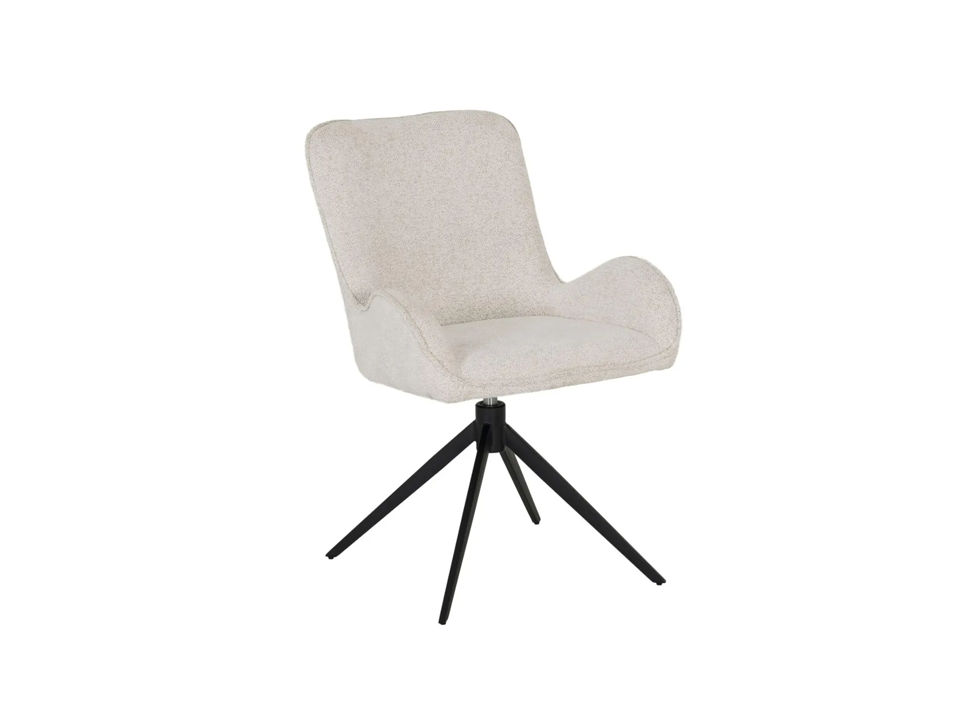 Draaistoel Augure stof wit