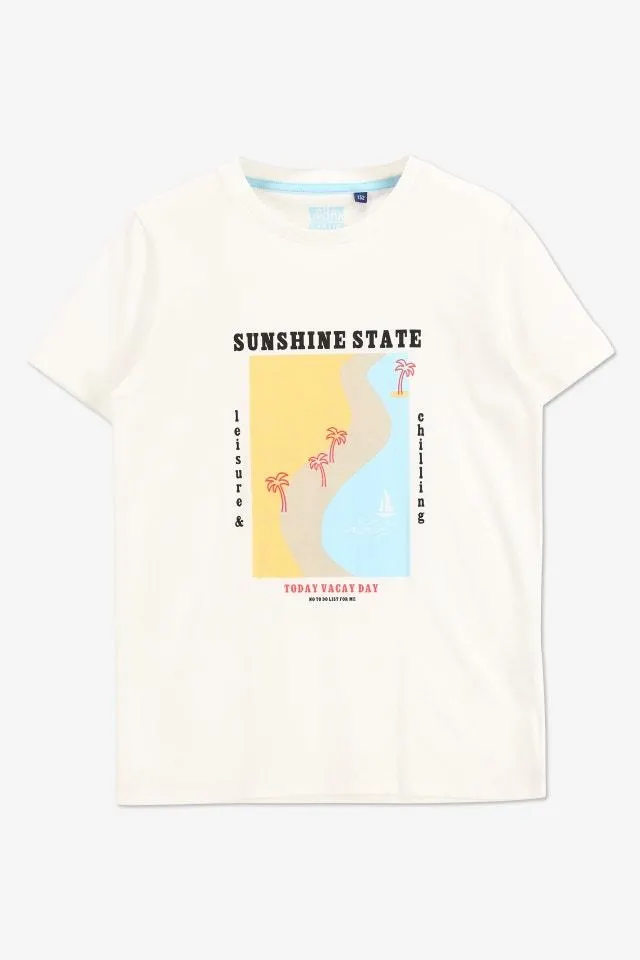 Wit T-shirt Sunshine State
