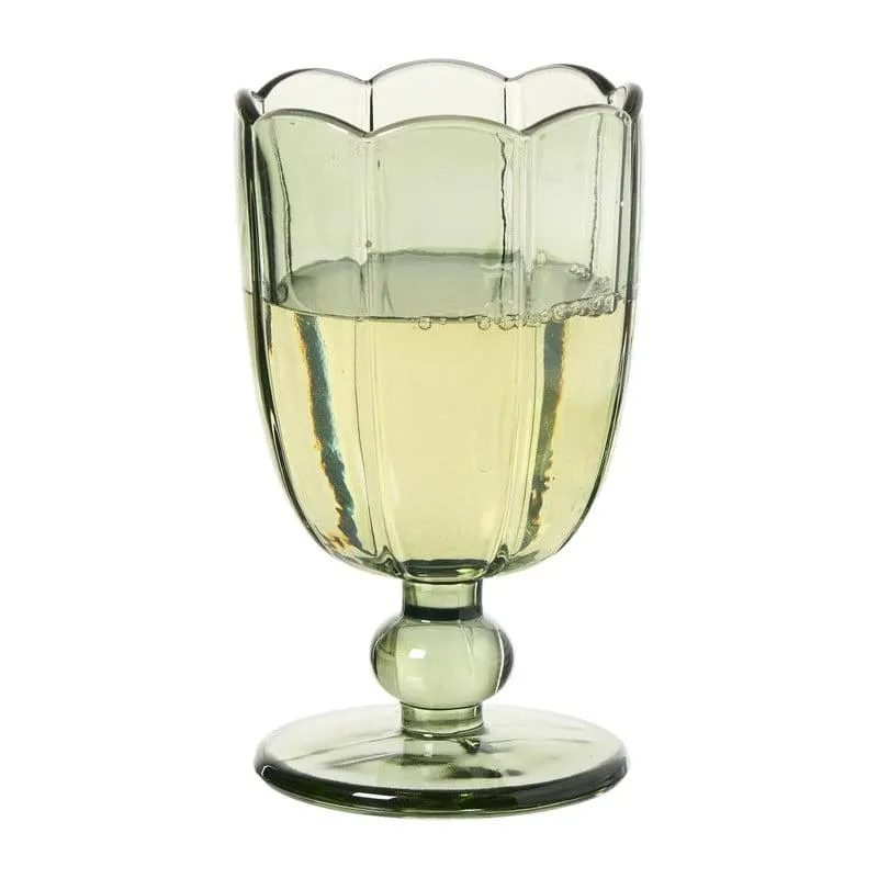 Glas op stam - groen - 240 ml