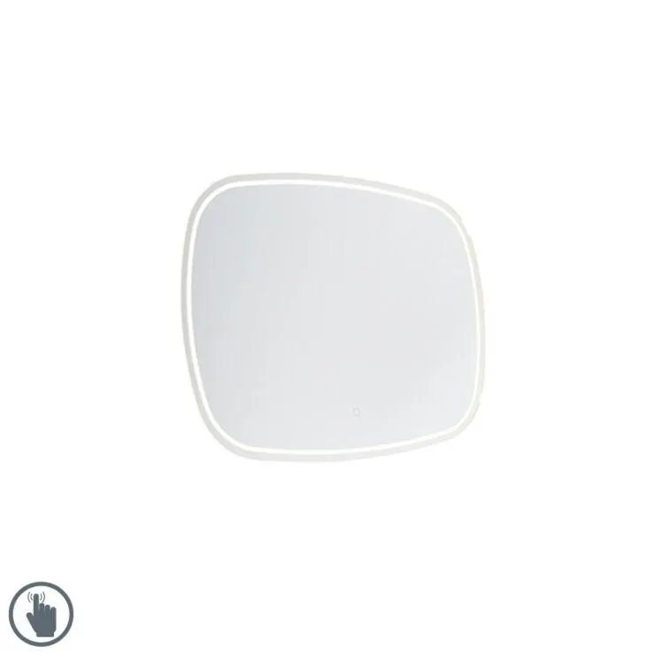 Moderne badkamerspiegel 60x80 cm incl. LED met touch dimmer IP44 - Miral