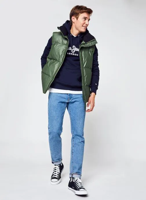 Boxy Puffer Vest Men - Groen