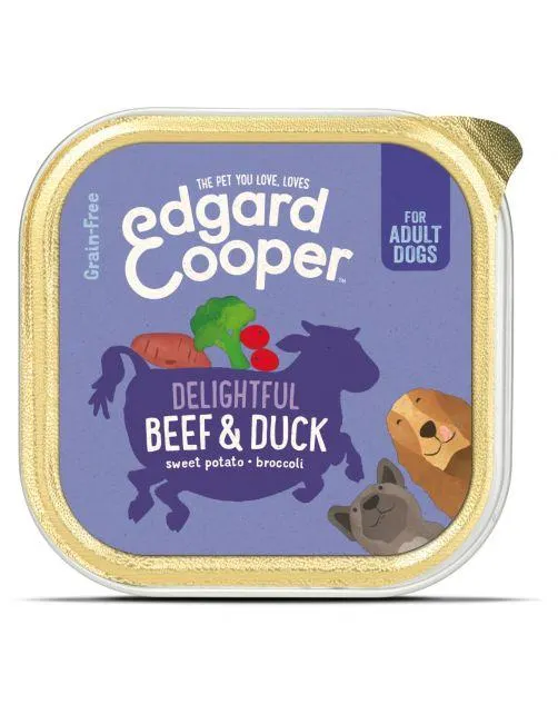 Edgard&Cooper Kuipje Beef Duck Adult - Hondenvoer - Rund Eend Bataat 150 g Graanvrij