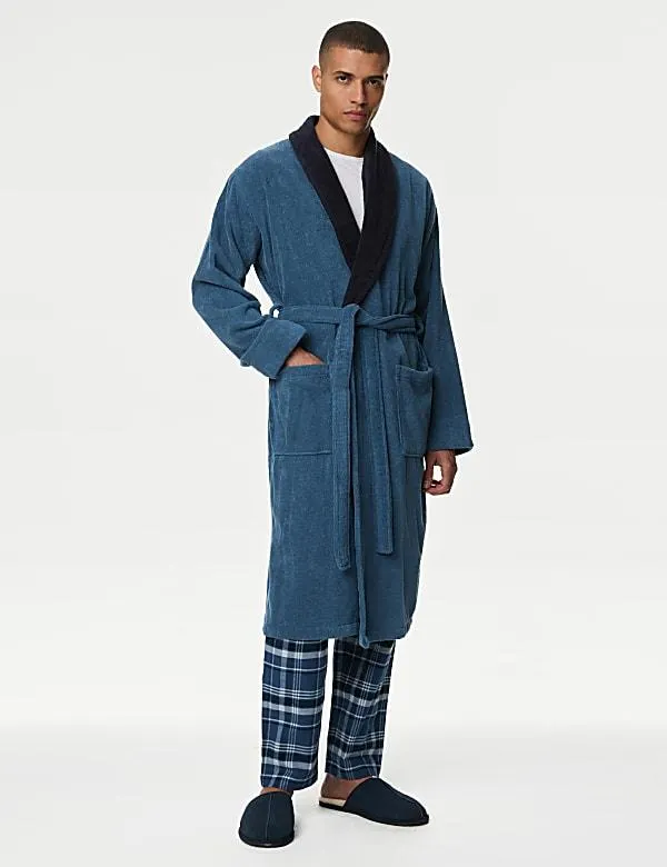 Pure Cotton Towelling Dressing Gown