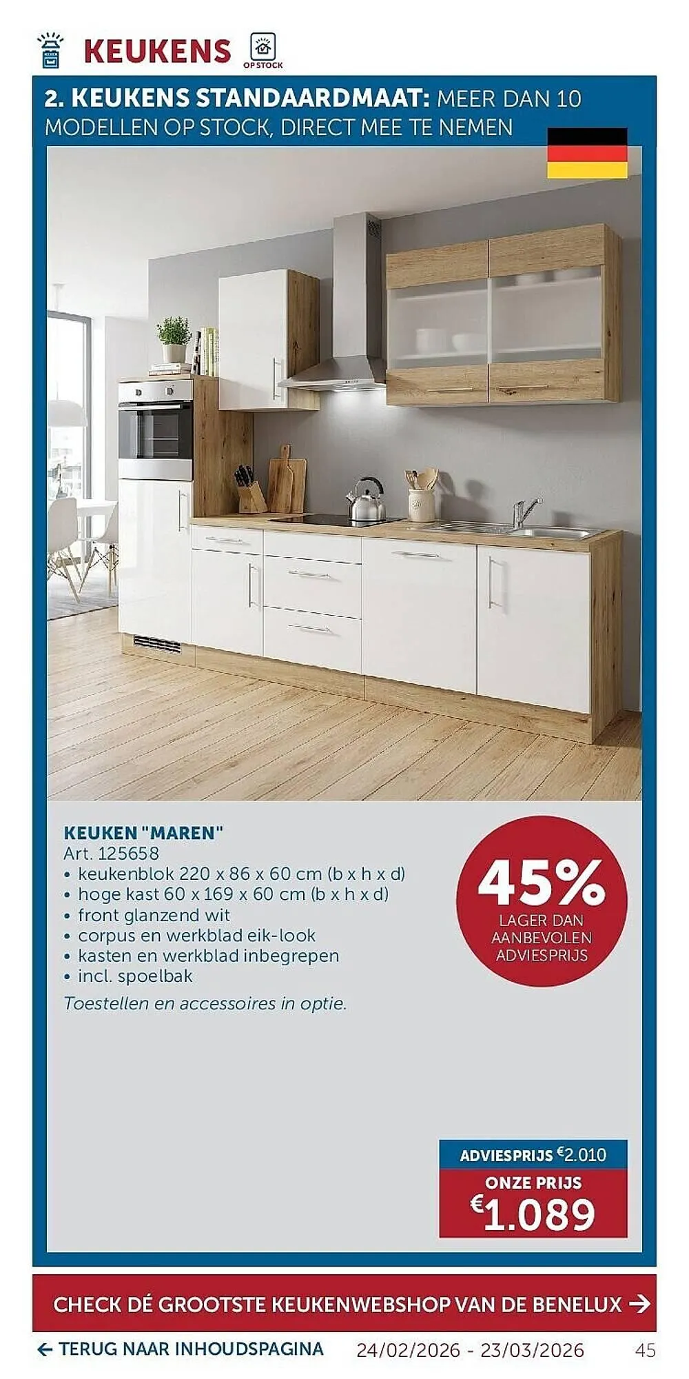 Zelfbouwmarkt folder van 24 februari tot 23 maart 2026 - folder pagina 45