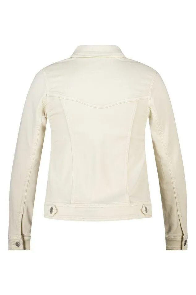 Spijkerjas met knoopsluiting