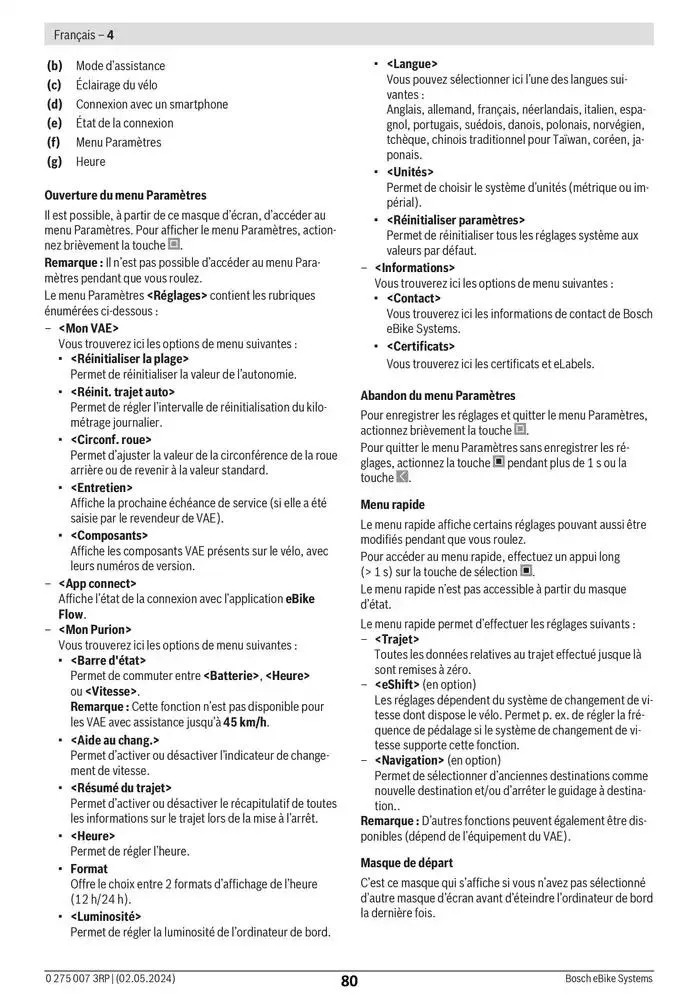 Electric Bike Manual van 12 februari tot 12 augustus 2025 - folder pagina 80