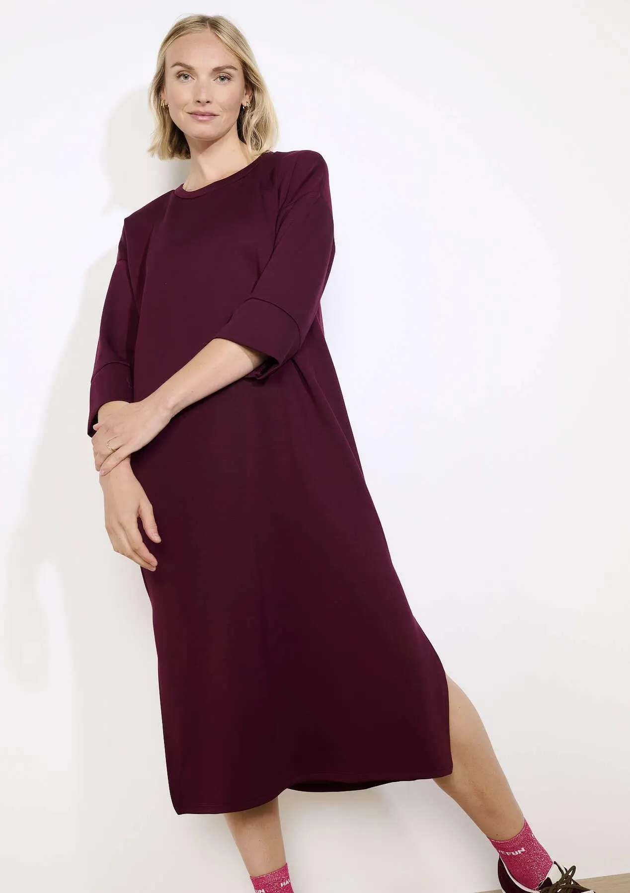 Relaxed sweatshirt dress