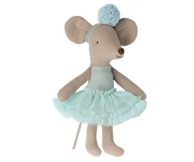 Ballerina muis - kleine zus licht mint Maileg