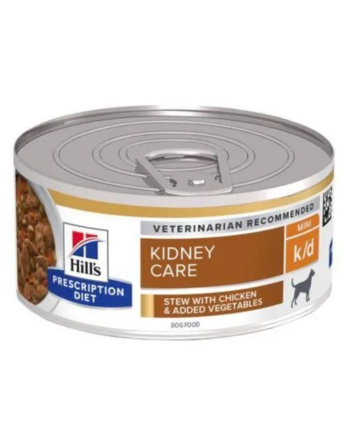 Hill's Prescription Diet K/D Kidney Care Stoofpotje Blik - Hondenvoer - Kip Groente 156 g