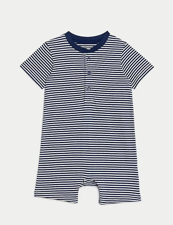 Pure Cotton Striped Romper (0-3 Yrs)