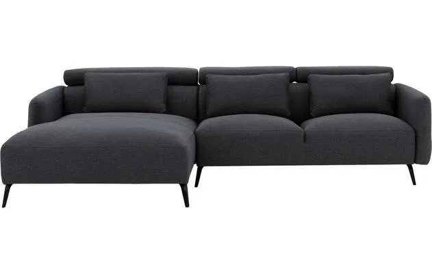 Hoekbank Aldin met verstelbare arm- en hoofdsteunen