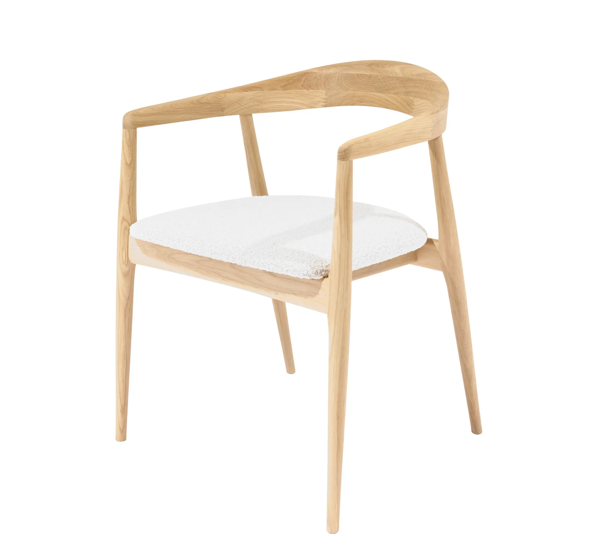 Houten armstoel - natuur eiken