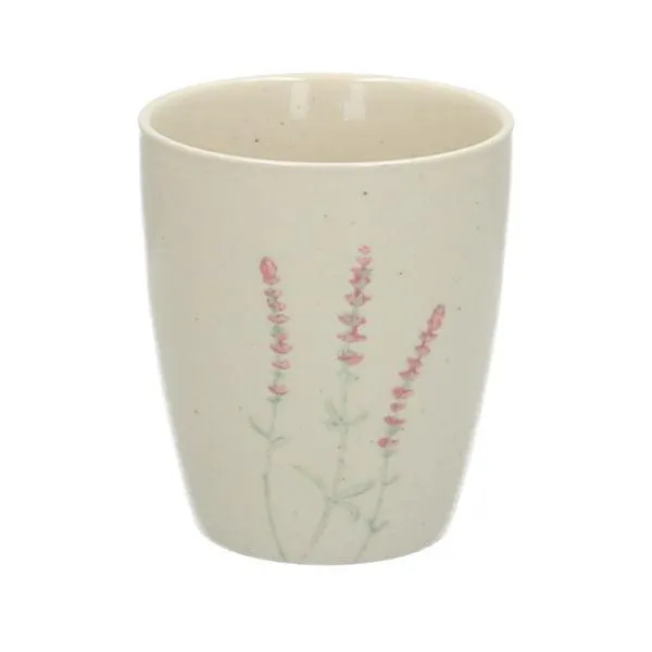 Beker, steengoed, lavendel
