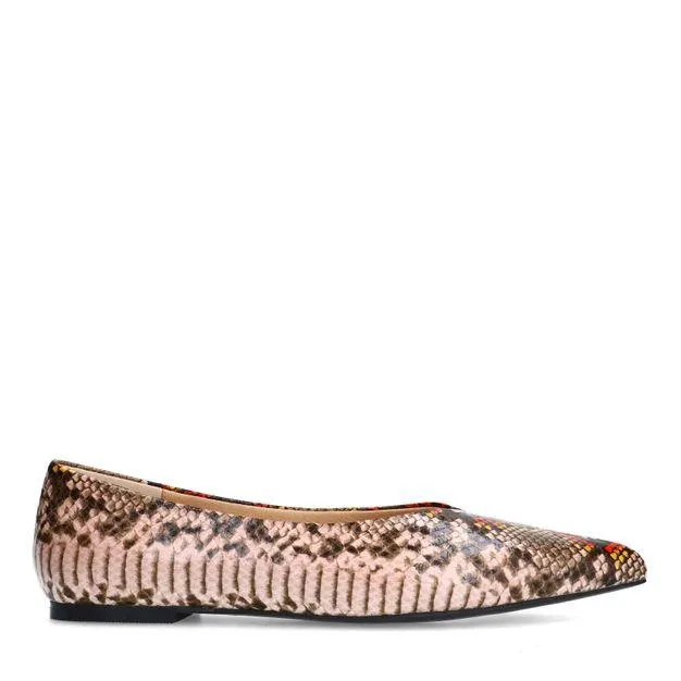 Ballerina's met snake print