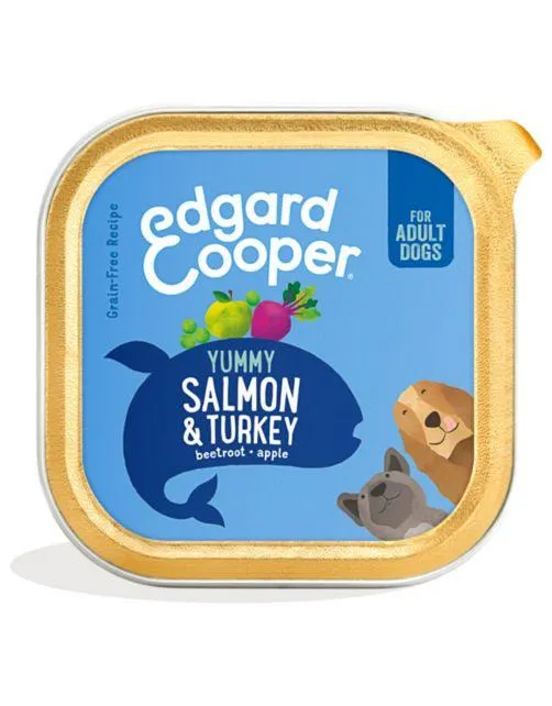 Edgard&Cooper Kuipje Salmon Turkey Adult - Hondenvoer - Zalm Kalkoen 150 g