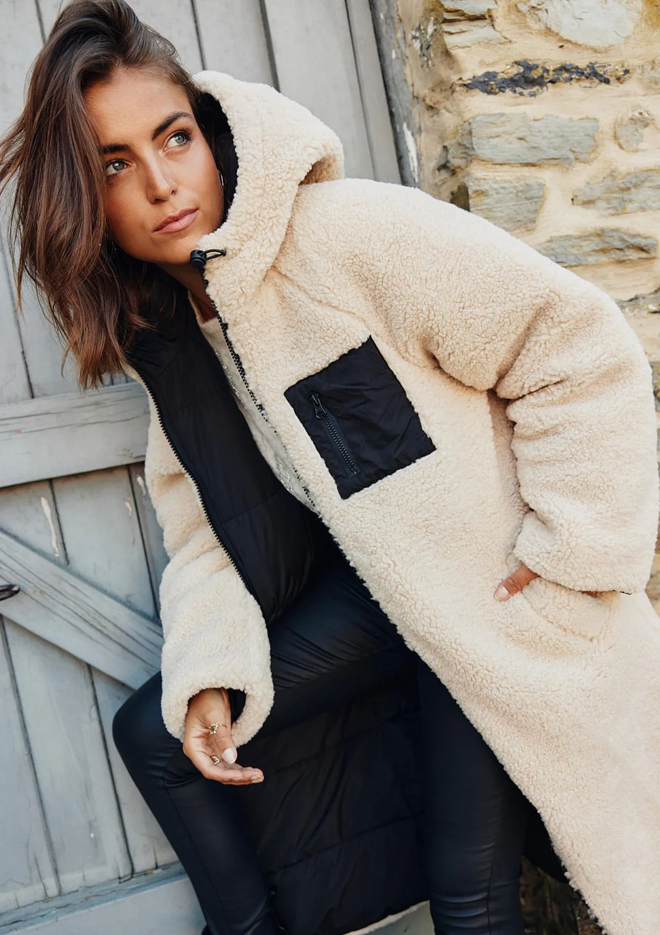 Reversible quilted coat