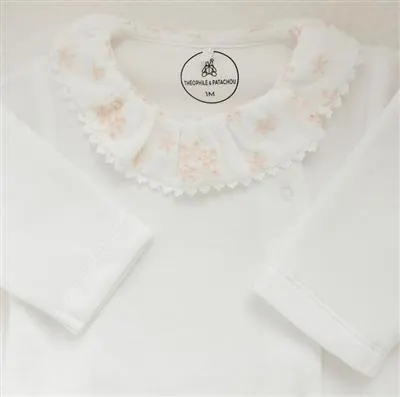 Kruippakje Théophile & Patachou - borduur "Flowers"