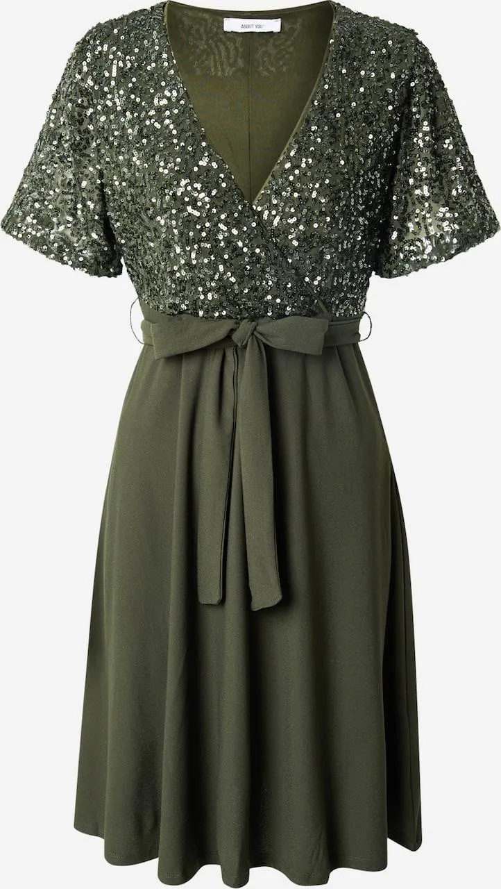 ABOUT YOU Jurk 'Chadia' in Donkergroen