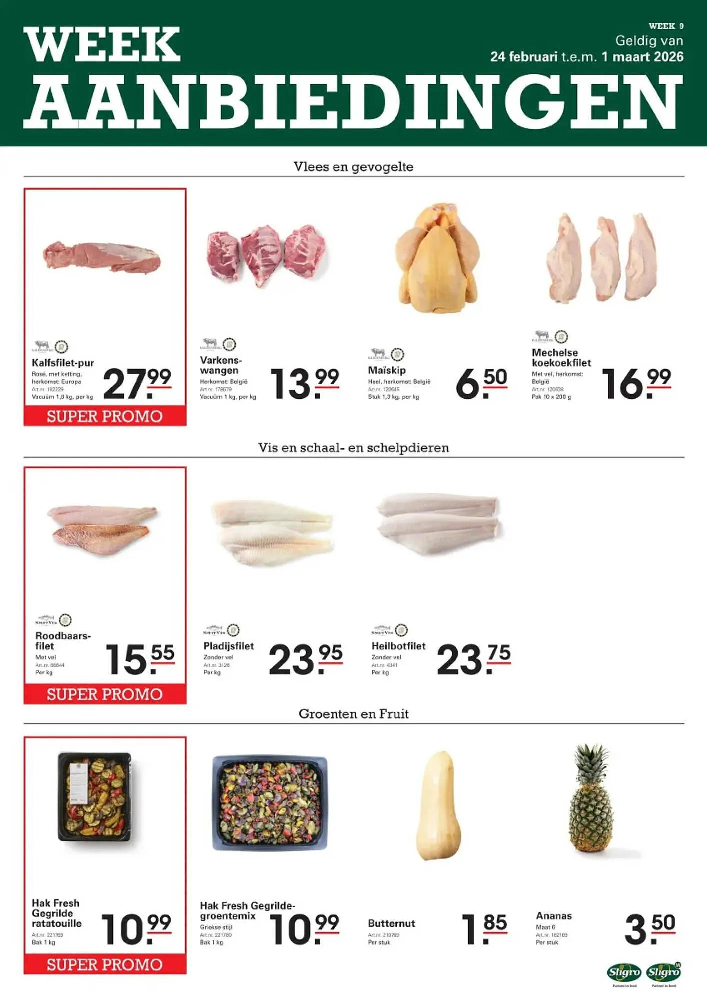 Sligro folder van 24 februari tot 1 maart 2026 - folder pagina 1