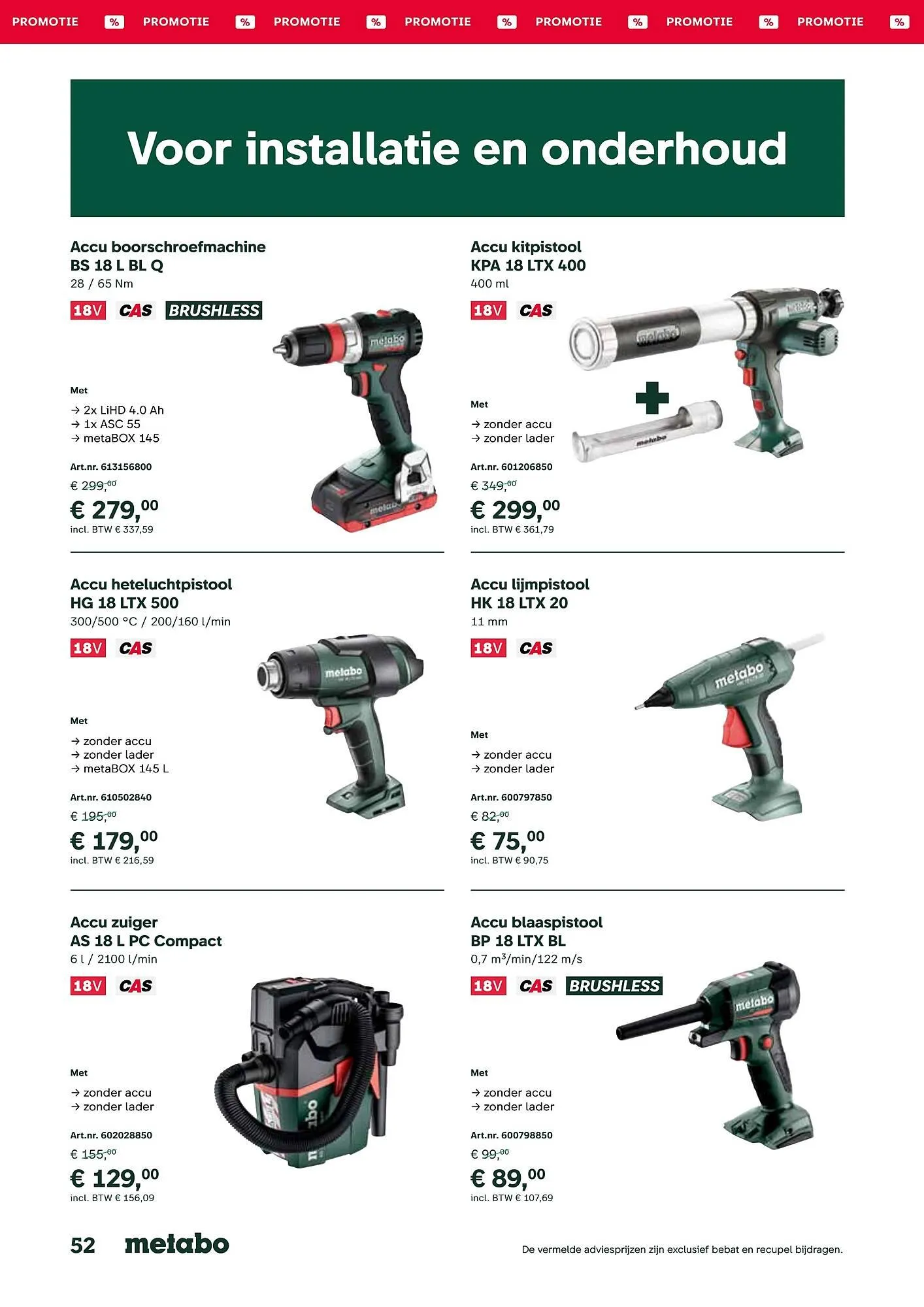 Metabo folder van 17 september tot 31 maart 2026 - folder pagina 52