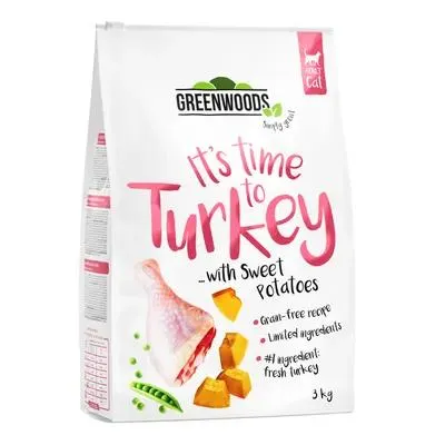 Lot Greenwoods 3 x 3 kg pour chat